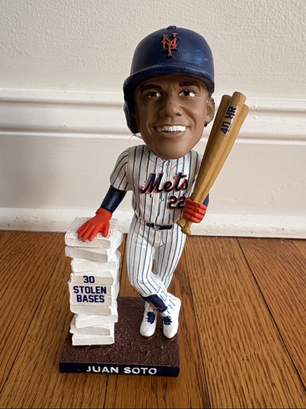 Juan Soto New York Mets Bobblehead - Blue & White